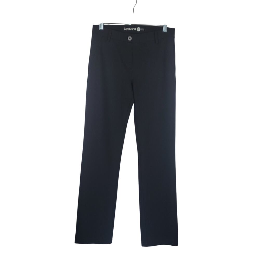 Betabrand Women's Black Business Work Casual Dress Pants Small